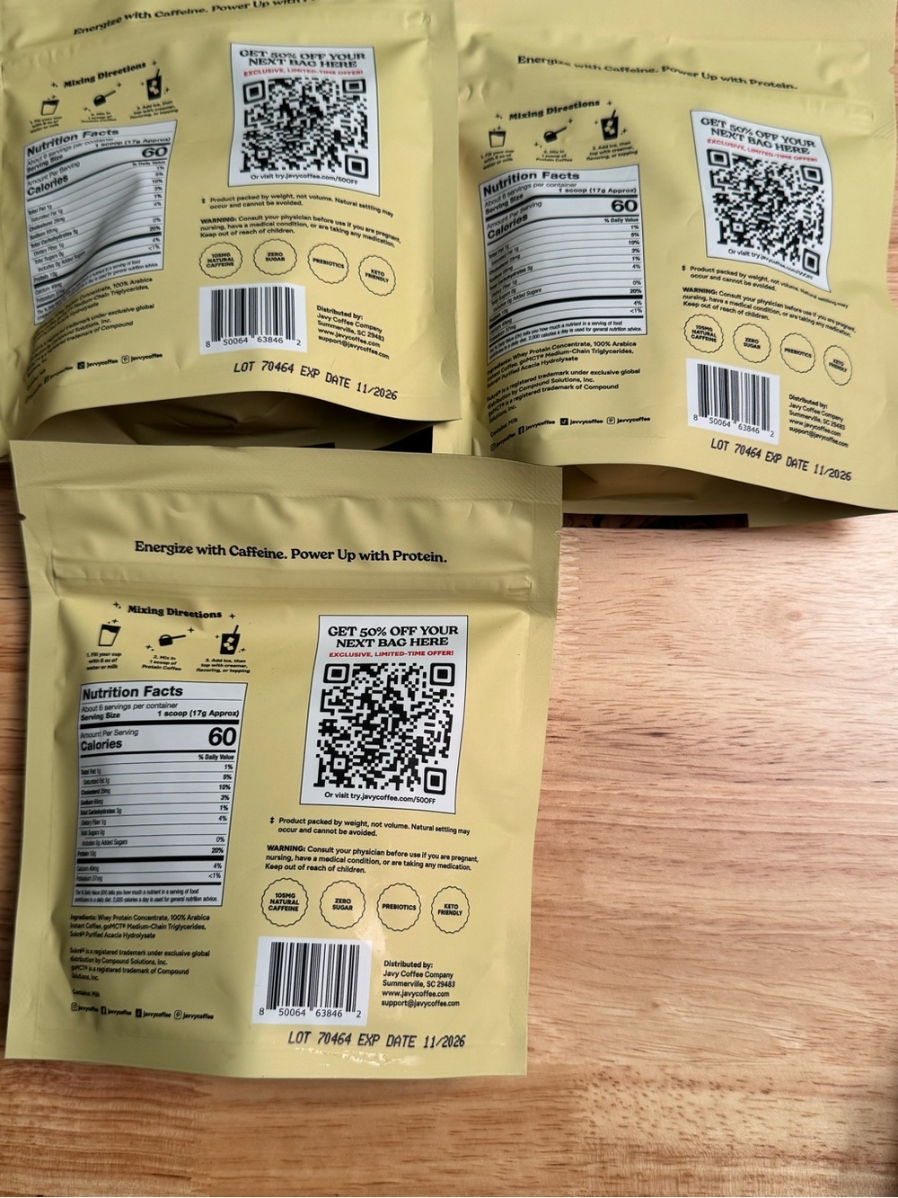 Javvy Protein Coffee Original - 3 packs - Picture 7 of 7